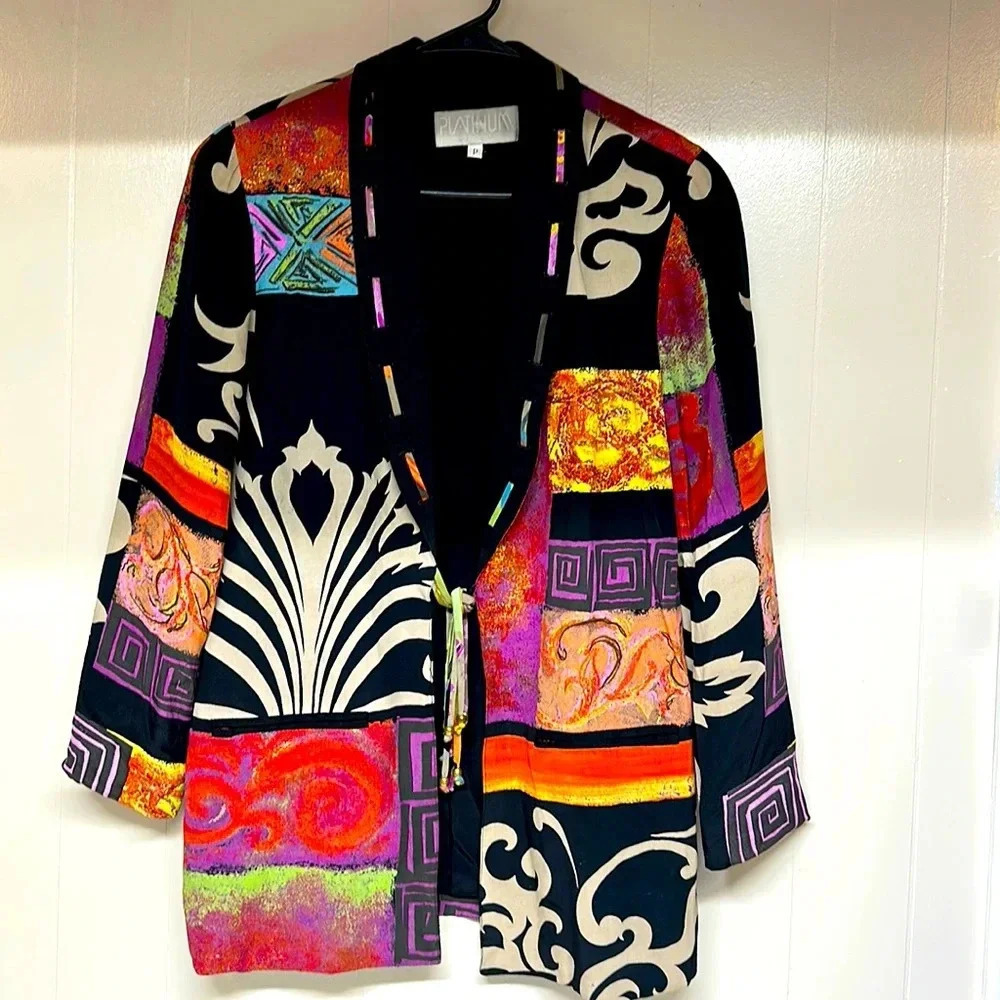 Vintage Platinum by Dorthy Schoelen Blazer Sz P small